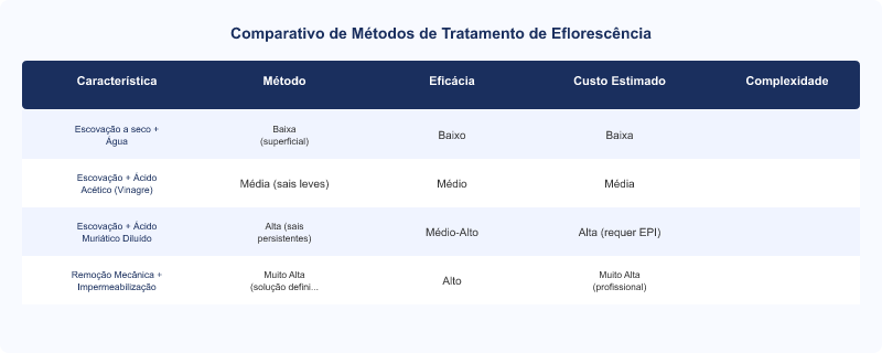 Diagrama técnico: Eflorescência em Parede: Causas, Tratamento e Prevenção Técnica