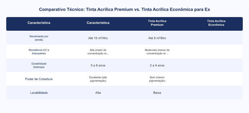 Diagrama técnico: Pintura Externa: Primer, Demãos e Diferenças entre Tintas Premium e Econômicas